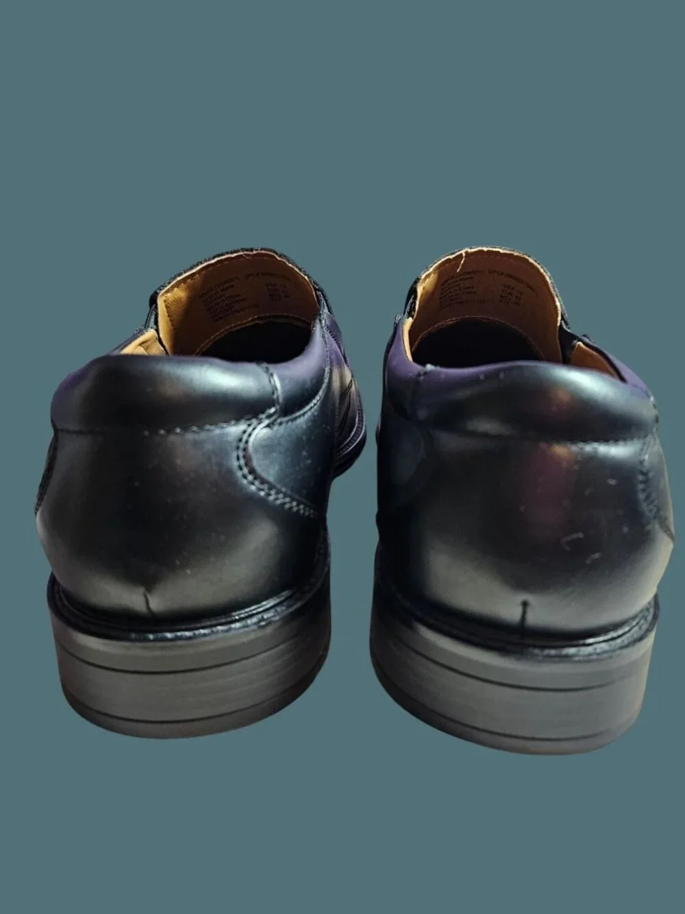 George Dominic Dress Casual Black Cushioned Footbed Loafer Shoes Men Size 10